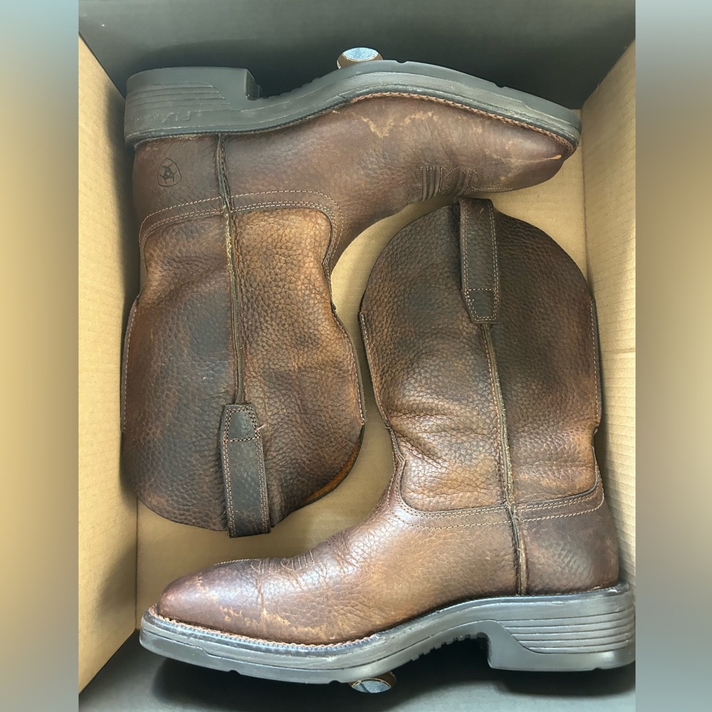Mens Ariat Ridgeback Rambler Cowboy Boots - Picture 9 of 11